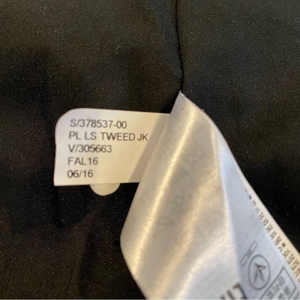 Banana Republic XL Preowned Tweed Grey Black Blazer/Jacket for Business/Casual - Picture 8 of 13